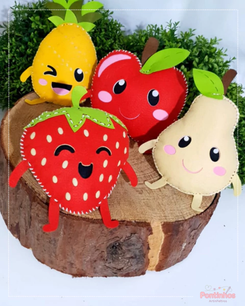 Kit Coleção Frutinhas - Linha Pontinhos ArtinFeltros - comprar online