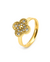 Anillo Van Strass Dorado- Plateado
