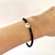 Acero Blanco - Pulsera Cristal Ojito en internet