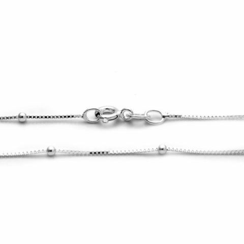 Plata 925 - Conjunto Valenciana Bolitas 45cm - comprar online