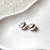 Acero blanco - Aros argollas Disc Glow - comprar online