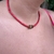 Hecho a mano - Collar Ámbar Red - comprar online