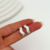 Acero Blanco - Pasantes Semi Argollas Elena - comprar online