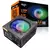 Fonte de alimentação Aigo Fonte 600W 700W 1000W 120mm Ventilador RGB 220V ATX