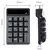 Mini 2.4g sem fio usb com fio teclado numérico 19 teclas - Kiefer Informática