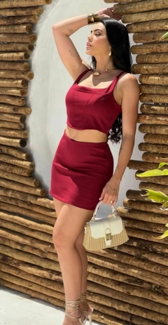 CONJUNTO SHORT SAIA E CROPPED - comprar online