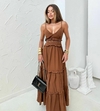 VESTIDO LONGO JADE COM PEDRARIA