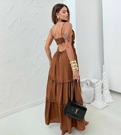 VESTIDO LONGO JADE COM PEDRARIA na internet
