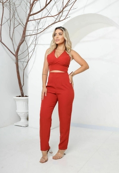 CONJUNTO CROPPED + CALÇA - Aimée Moda Feminina