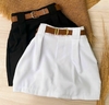 SHORT SAIA LILAS COM CINTO - ALFAIATARIA