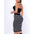 Saia Tricot Listrada Fenda Lateral Midi