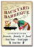 Placa Decorativa Backyard Barbecue (Feita Manualmente) - comprar online