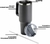 Copo Quencher 1,200ML(Normal) -Preto - loja online