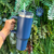 Copo MK Gold Quencher 1,200ML -Azul Marinho - MK GOLD