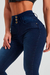Imagem do Calça Gold jeans feminina de cintura alta, justa, elástica, modeladora e com levantamento de quadril