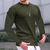 Blusa de gola Gold redonda da moda, malha solta, manga comprida, algodão na internet