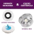 Mop Giratório Limpeza Fácil Cesto Inox Clean Tech 8 Litros - Azul - MK GOLD