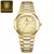 Poedagar Gold elegante relógio de pulso masculino à prova dwaterproof água calendário luminoso relógio quadrado aço inoxidável quartzo relógios masculinos - loja online