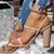 Salto Gold plus size 43 propostas femininas mulher cor sólida sapatos de salto alto salto grosso dedo do pé aberto. - loja online
