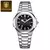 Poedagar Gold elegante relógio de pulso masculino à prova dwaterproof água calendário luminoso relógio quadrado aço inoxidável quartzo relógios masculinos - loja online