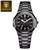 Poedagar Gold elegante relógio de pulso masculino à prova dwaterproof água calendário luminoso relógio quadrado aço inoxidável quartzo relógios masculinos - MK GOLD