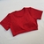 Cropped vermelho canelado Kalyane