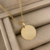 Colar Personalizado Medalha M (2cm) na internet
