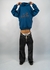 Leopard Print Hoodie Blue - comprar online