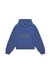 Zebra Print Hoodie Blue