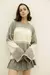 Sweater rayado manga ancha (9054)