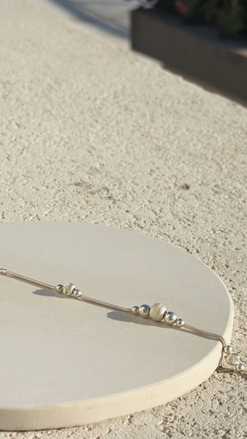 Pulsera con Bolitas de Plata - Importada
