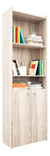 Biblibioteca Orlandi 1422 5 Estantes, 2 Puertas Abedul