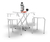 Mesa Auxiliar Dielfe Plegable Mplc050 Blanca