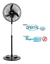Ventilador De Pie Liliana Vprn18 18 Orbital Negro