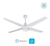 Ventilador Techo Liliana Vthb114 4p. Luz Blanco