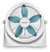 Turbo Philco Vtp2018 20 3 Velocidades, Blanco