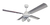 Ventilador De Techo Kanji Cfmb001sl Retractil Inoxidable
