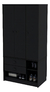 Ropero Centro Estant Libe30bl 3 Puertas / 2 Cajones, Negro