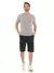 Imagem do Bermuda Cargo Masculina Sarja Preta Com Bolsos Modelo Premium