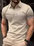 Polo de golfe masculino de negócios manga curta camisa polo ao ar livre casual
