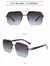 Oversize retro pontes duplas polígono quadrado metal masculino óculos de sol m