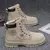 Retro casual botas de cano alto para homens inverno grosso botas de tor