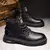 Botas masculinas de inverno na moda sapatos masculinos
