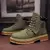 Imagem do Retro casual botas de cano alto para homens inverno grosso botas de tor