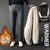 Calça masculina com revestimento interno de pelúcia na internet