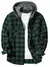 Camisa xadrez com capuz de rua masculina, slim fit, manga comprida, casal, viage