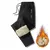 Calça masculina com revestimento interno de pelúcia