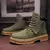 Retro casual botas de cano alto para homens inverno grosso botas de tor - loja online