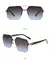 Oversize retro pontes duplas polígono quadrado metal masculino óculos de sol m - loja online