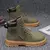 Retro casual botas de cano alto para homens inverno grosso botas de tor - comprar online
